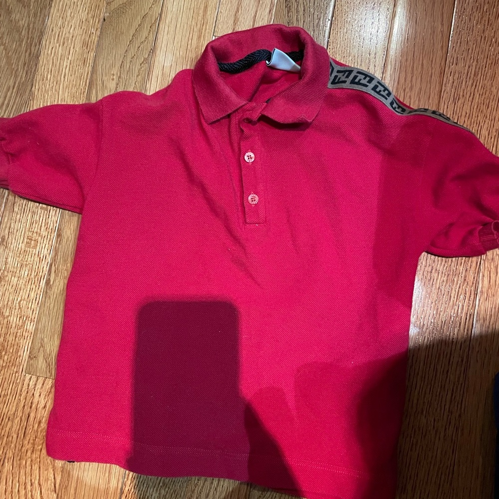 Fendi Mids signature red shirt